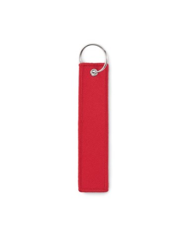 Porte-clés publicitaires personnalisés Key tag TAKEOFF Matières : PET Couleurs : rouge objet publicitaire robuste