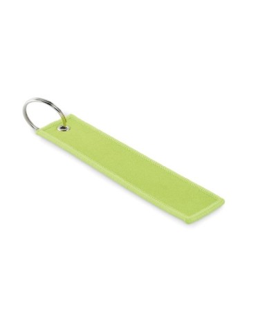 Porte-clés publicitaires personnalisés Key tag TAKEOFF Matières : PET Couleurs : vert fluo goodies publicitaire événementiel