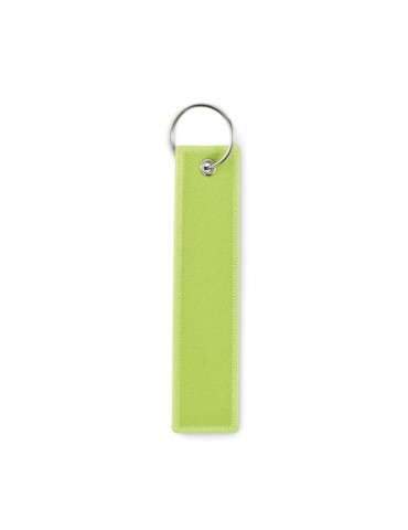 Porte-clés publicitaires personnalisés Key tag TAKEOFF Matières : PET Couleurs : vert fluo cadeau client original