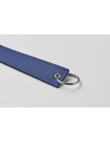 Porte-clés publicitaires personnalisés Key tag TAKEOFF Matières : PET Couleurs : bleu marine personnalisation sur mesure