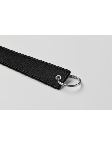 Porte-clés publicitaires personnalisés Key tag TAKEOFF Matières : PET Couleurs : noir cadeau affaires élégant