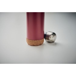 Bouteille isotherme double paroi  de 500 ml en acier inoxydable - ASPEN CORK Matières : acier inoxydable Couleurs : bordeaux mar