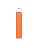 Porte-clés publicitaires personnalisés Key tag TAKEOFF Matières : PET Couleurs : orange fluo cadeau collaborateur premium