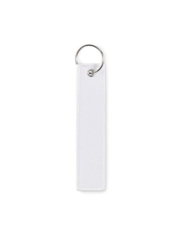 Porte-clés publicitaires personnalisés Key tag TAKEOFF Matières : PET Couleurs : blanc goodies entreprise design