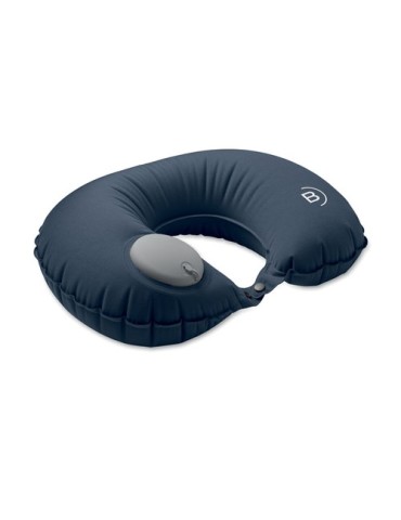 Oreiller gonflable de voyage publicitaire HEDDOW Matières : PET Couleurs : bleu cadeau collaborateur premium