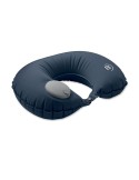 Oreiller gonflable de voyage publicitaire HEDDOW Matières : PET Couleurs : bleu cadeau collaborateur premium