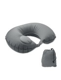 Oreiller gonflable de voyage publicitaire HEDDOW Matières : PET Couleurs : pierre personnalisable avec votre logo