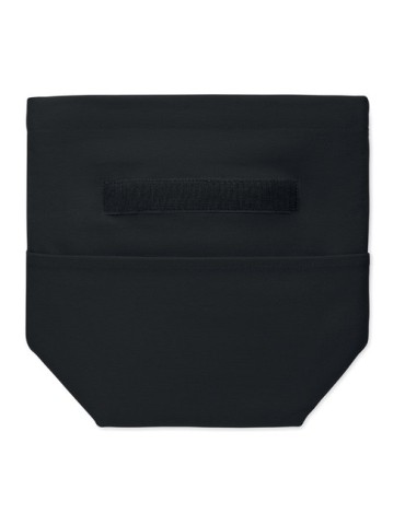 Sac isotherme  en coton recyclé RECOBA COLOUR Matières : coton recyclé Couleurs : noir marquage couleur éclatante