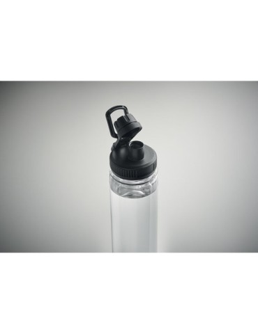 Bouteille publicitaire RPET 750 ml TOTTLE Matières : PET recyclé Couleurs : noir objet promo petit budget