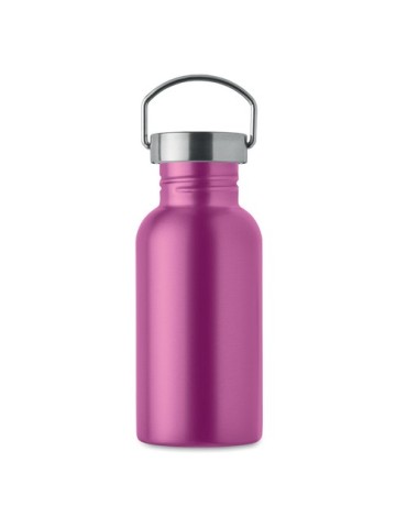 Bouteille publicitaire simple paroi 500 ml FLORENCE SING Couleurs : fuchsia Matières : acier inoxydable recyclé impression haute