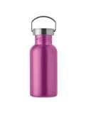 Bouteille publicitaire simple paroi 500 ml FLORENCE SING Couleurs : fuchsia Matières : acier inoxydable recyclé impression haute