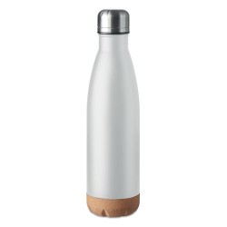 Bouteille isotherme double paroi  de 500 ml en acier inoxydable - ASPEN CORK Matières : acier inoxydable Couleurs : blanc person