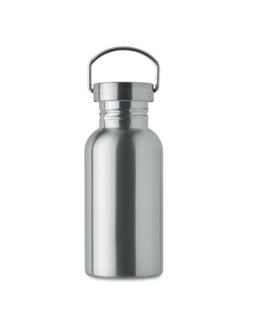 Bouteille publicitaire simple paroi 500 ml FLORENCE SING Couleurs : argenté mat Matières : acier inoxydable recyclé cadeau colla
