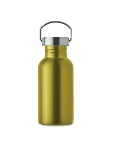 Bouteille publicitaire simple paroi 500 ml FLORENCE SING Couleurs : vert citron Matières : acier inoxydable recyclé cadeau entre