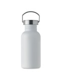 Bouteille publicitaire simple paroi 500 ml FLORENCE SING Couleurs : blanc Matières : acier inoxydable recyclé goodies publicitai