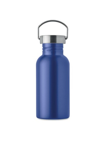 Bouteille publicitaire simple paroi 500 ml FLORENCE SING Couleurs : bleu Matières : acier inoxydable recyclé marquage laser ultr