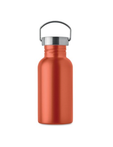 Bouteille publicitaire simple paroi 500 ml FLORENCE SING Couleurs : orange Matières : acier inoxydable recyclé livraison express