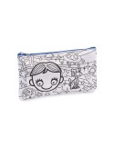 Trousse à crayons personnalisée avec feutres KIDDO Matières : PET Couleurs : bleu royal