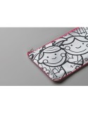 Trousse à crayons personnalisée avec feutres KIDDO Matières : PET Couleurs : rose bébé objet promotionnel éco-responsable