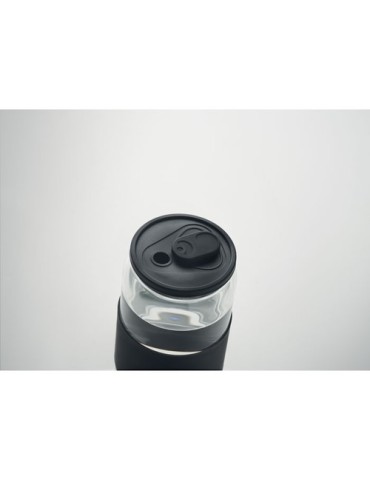Gobelet publicitaire en verre 550ml BOROSIP Matières : borosilicate Couleurs : noir livraison express 24h 48h