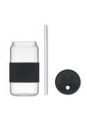 Gobelet publicitaire en verre 550ml BOROSIP Matières : borosilicate Couleurs : noir cadeau collaborateur premium