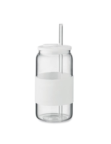 Gobelet publicitaire en verre 550ml BOROSIP Matières : borosilicate Couleurs : blanc personnalisable avec votre logo