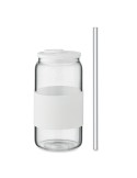 Gobelet publicitaire en verre 550ml BOROSIP Matières : borosilicate Couleurs : blanc marquage laser ultra précis