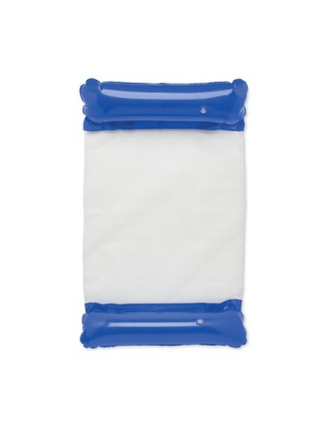 Hamac flottant gonflable publicitaire personnalisé HAMAFLOAT Matières : PVC Couleurs : bleu royal impression haute définition
