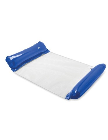 Hamac flottant gonflable publicitaire personnalisé HAMAFLOAT Matières : PVC Couleurs : bleu royal cadeau client original