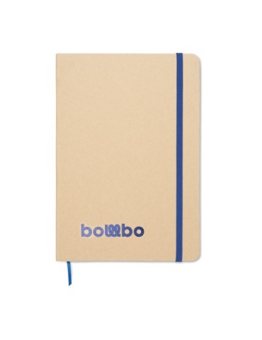 Carnet A5 publicitaire à couleur révélée ROUTE Couleurs : bleu Matières : carton de lait recyclé cadeau affaires élégant