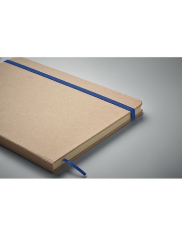 Carnet A5 publicitaire à couleur révélée ROUTE Couleurs : bleu Matières : carton de lait recyclé cadeau entreprise pas cher