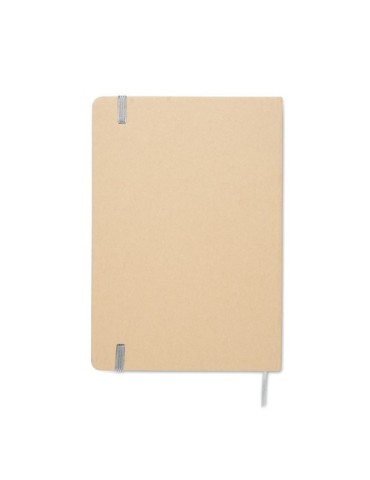 Carnet A5 publicitaire à couleur révélée ROUTE Couleurs : argenté Matières : carton de lait recyclé objet promotionnel éco-respo