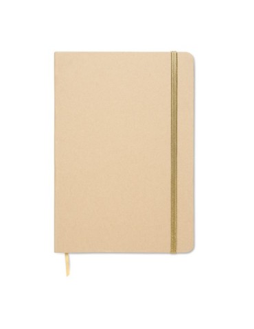 Carnet A5 publicitaire à couleur révélée ROUTE Couleurs : doré Matières : carton de lait recyclé accessoire événementiel unique