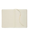 Carnet A5 publicitaire à couleur révélée ROUTE Couleurs : doré Matières : carton de lait recyclé impression haute définition