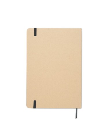 Carnet A5 publicitaire à couleur révélée ROUTE Couleurs : noir Matières : carton de lait recyclé marquage laser ultra précis