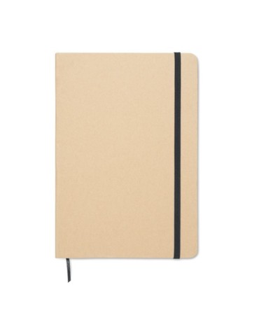 Carnet A5 publicitaire à couleur révélée ROUTE Couleurs : noir Matières : carton de lait recyclé cadeau collaborateur premium