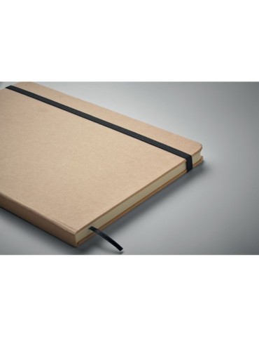 Carnet A5 publicitaire à couleur révélée ROUTE Couleurs : noir Matières : carton de lait recyclé goodies publicitaire durable