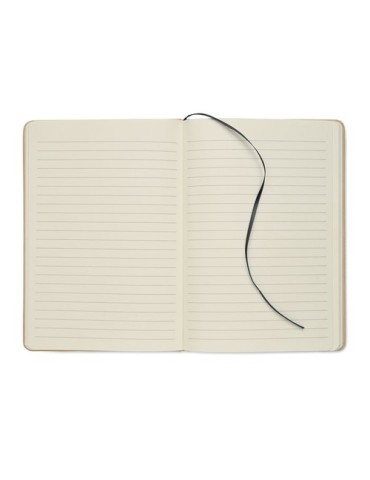 Carnet A5 publicitaire à couleur révélée ROUTE Couleurs : noir Matières : carton de lait recyclé marquage laser ultra précis
