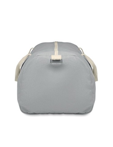 Sac de sport  320 gr/m² personnalisé MALDI Matières : coton recyclé Couleurs : gris marquage couleur éclatante