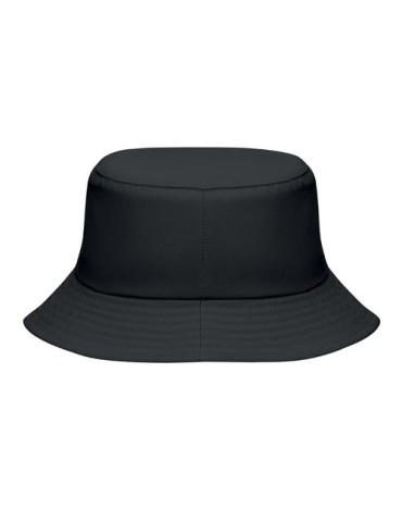 Bob publicitaire en polyester 150 gr/m² EMMER Matières : PET Couleurs : noir marquage couleur éclatante