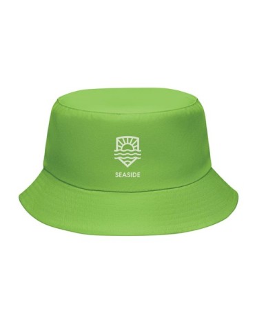Bob publicitaire en polyester 150 gr/m² EMMER Matières : PET Couleurs : vert citron objet promo petit budget