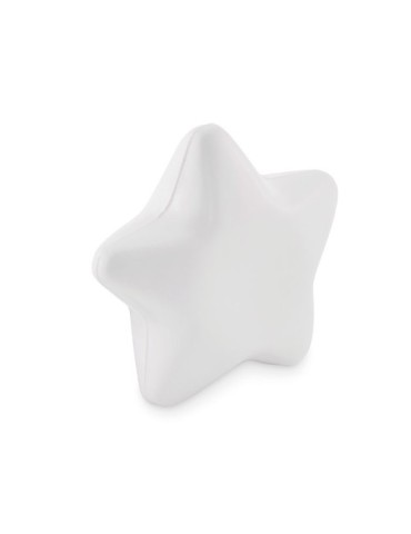 Étoile anti-stress publicitaire en PU STARLY Matières : PU Couleurs : blanc goodies publicitaire événementiel