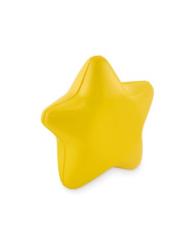 Étoile anti-stress publicitaire en PU STARLY Matières : PU Couleurs : jaune personnalisable avec votre logo