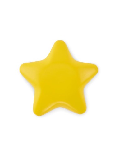 Étoile anti-stress publicitaire en PU STARLY Matières : PU Couleurs : jaune personnalisation rapide en France
