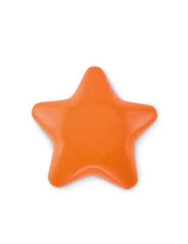 Étoile anti-stress publicitaire en PU STARLY Matières : PU Couleurs : orange livraison express 24h 48h
