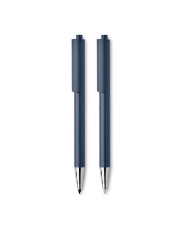 Set de stylos s en aluminium recyclé - ORWELL Matières : aluminium recyclé  Couleurs : bleu marine 2