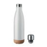 Bouteille isotherme double paroi  de 500 ml en acier inoxydable - ASPEN CORK Matières : acier inoxydable Couleurs : blanc goodie