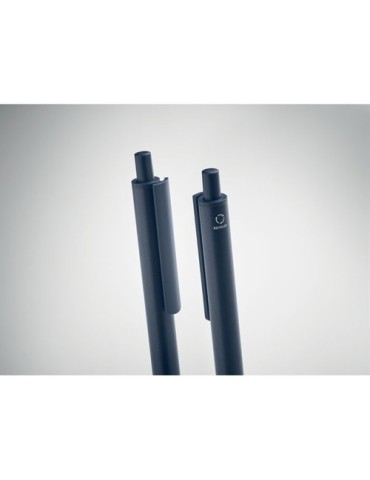 Set de stylos s en aluminium recyclé - ORWELL Matières : aluminium recyclé  Couleurs : bleu marine goodies personnalisé en stock