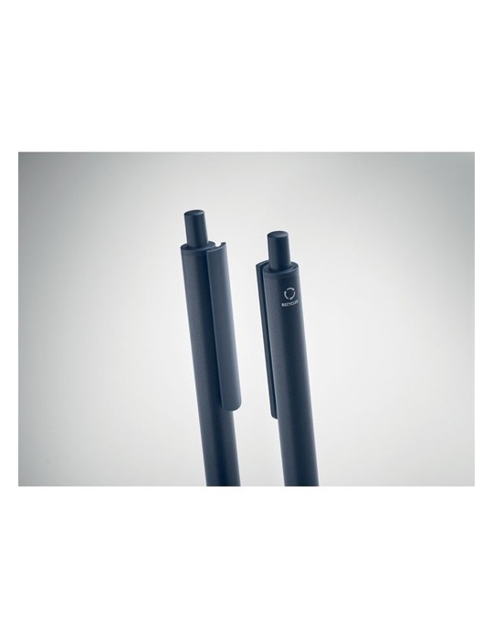 Set de stylos s en aluminium recyclé - ORWELL Matières : aluminium recyclé  Couleurs : bleu marine goodies personnalisé en stock