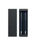 Set de stylos s en aluminium recyclé - ORWELL Matières : aluminium recyclé  Couleurs : bleu marine personnalisation sur mesure